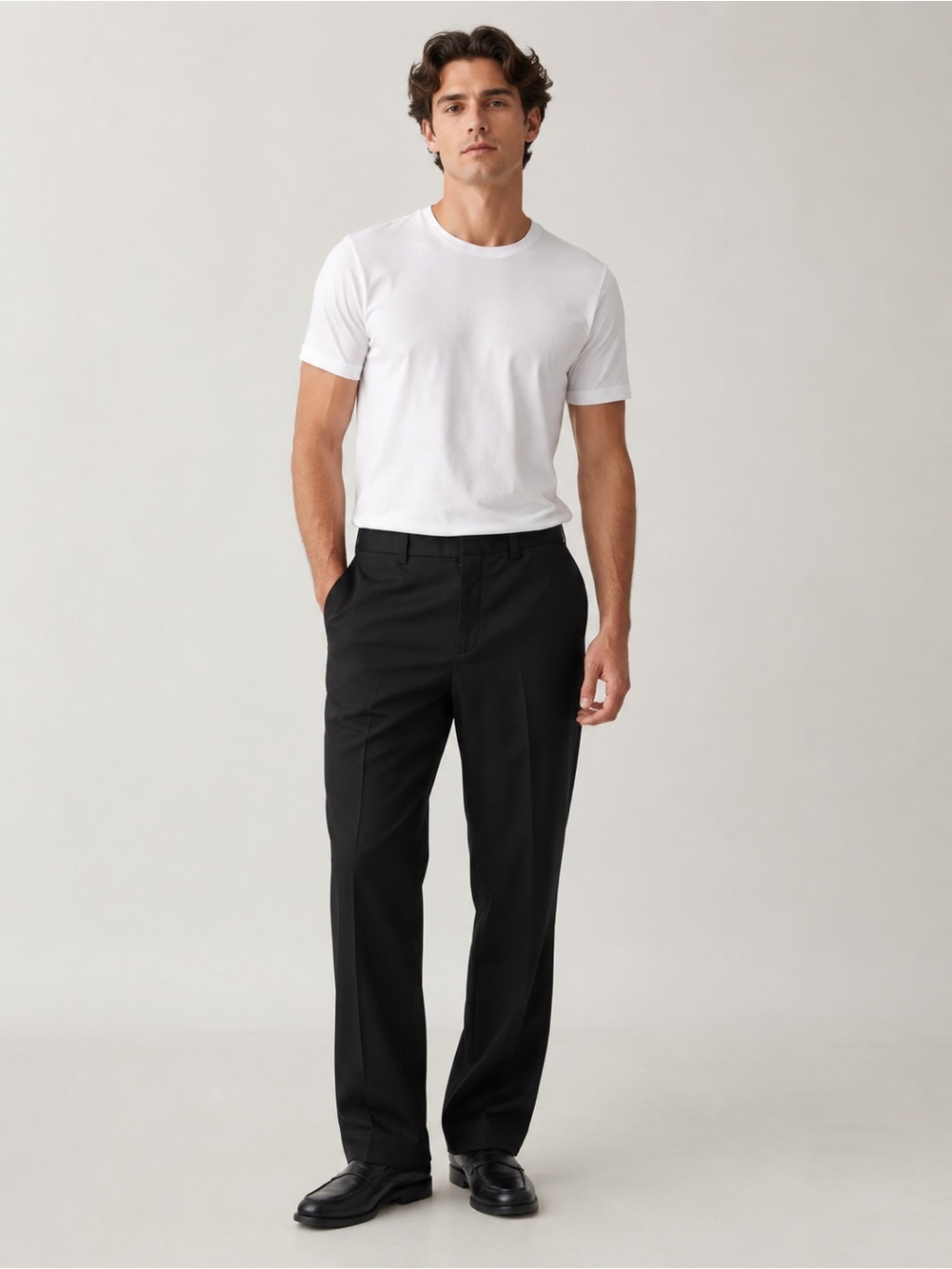 Arnold Palmer Mens Dress Pants Straight Leg Black Size 38x32 NWOT